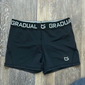 Gradual Black Athletic Shorts